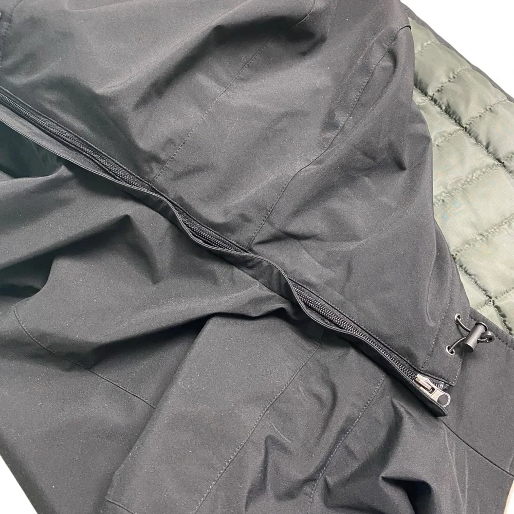 Weatherproof Mens Outerwear Black Quilted‎ Lining Removable Hood Pockets XXL